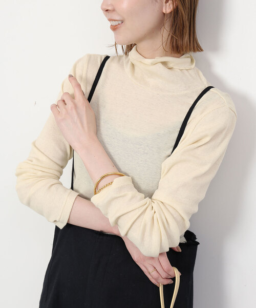 SLOBE IENA - コットンカシミヤタートルプルオーバー SLOBE IENA（スローブイエナ）の「コットンカシミヤタートルプル