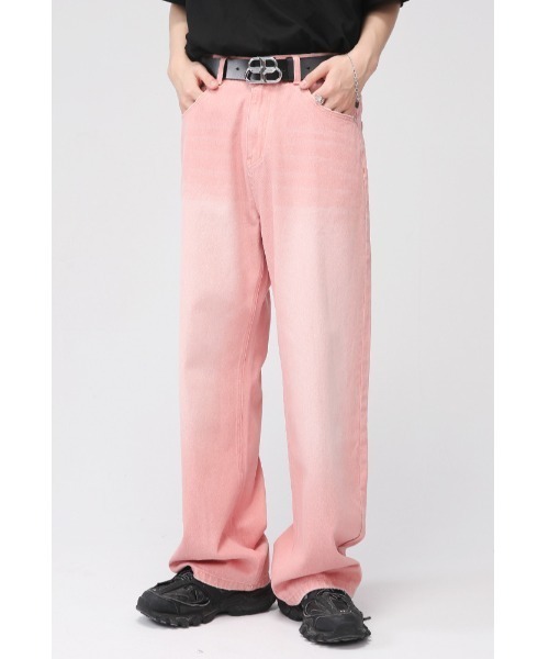 B.R.U（ブル）の「ストレートカラーデニム（デニムパンツ・メンズ・パープル/ブラック/ピンク/ブルー・LARGE/MEDIUM）」の4枚目の写真