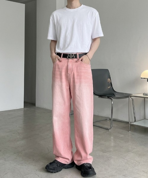 B.R.U(ブル)の「ストレートカラーデニム(デニムパンツ・メンズ・パープル/ブラック/ピンク/ブルー・LARGE/MEDIUM)」の13枚目の写真