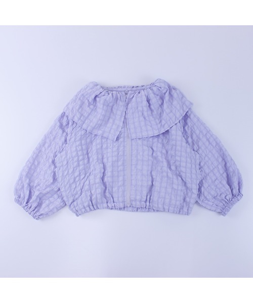 maarook（マルーク）の「スクエアシャーリングフリルカラージャケット（その他アウター・キッズ・パープル/イエロー/ネイビー・120cm/130cm/110cm/100cm/90cm）」の11枚目の写真