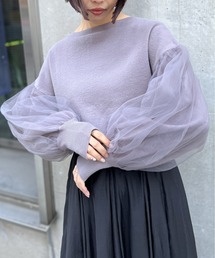 ソデチュールドッキングニット
