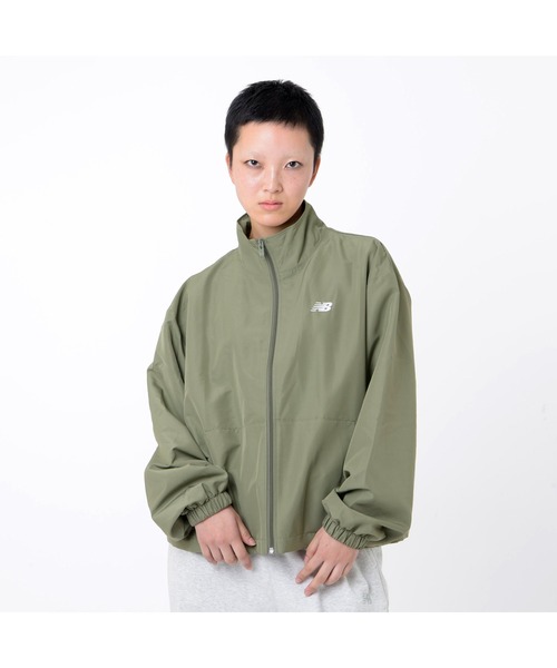 ★りんご★未使用 NEW BALANCE ATウーブンジャケット ニューバランス レディース ウインドジャケット グラフィック ウーブン