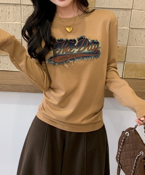 セール】パッチワークデザイントップス（Tシャツ/カットソー）｜Sibra