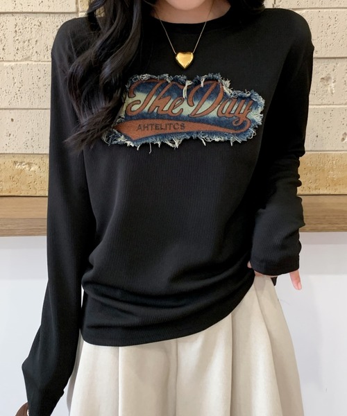 セール】パッチワークデザイントップス（Tシャツ/カットソー）｜Sibra