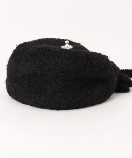 epine(エピヌ)の「flower Pearl fur gather bag(ショルダーバッグ・レディース・アイボリー/ブラック・FREE)」の16枚目の写真