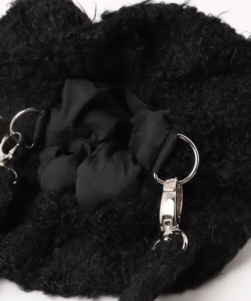 epine(エピヌ)の「flower Pearl fur gather bag(ショルダーバッグ・レディース・アイボリー/ブラック・FREE)」の17枚目の写真