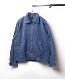 /ピグメント加工 裏毛スウェットZIPジャケット