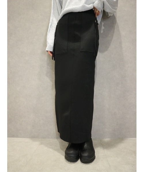 TRUNC（トランクエイティーエイト）の「Zip Pocket Knit Skirt