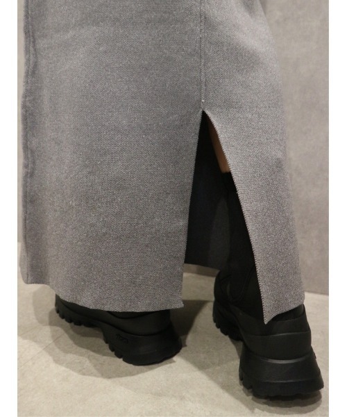 TRUNC(トランクエイティーエイト)の「Zip Pocket Knit Skirt(スカート・レディース・ブラック/グレー・FREE)」の7枚目の写真