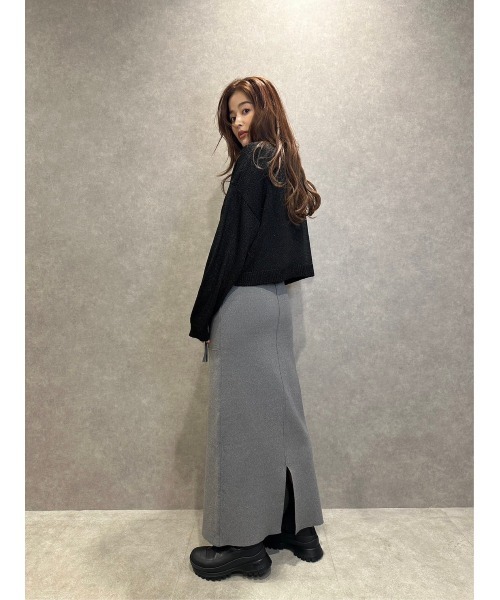 TRUNC（トランクエイティーエイト）の「Zip Pocket Knit Skirt