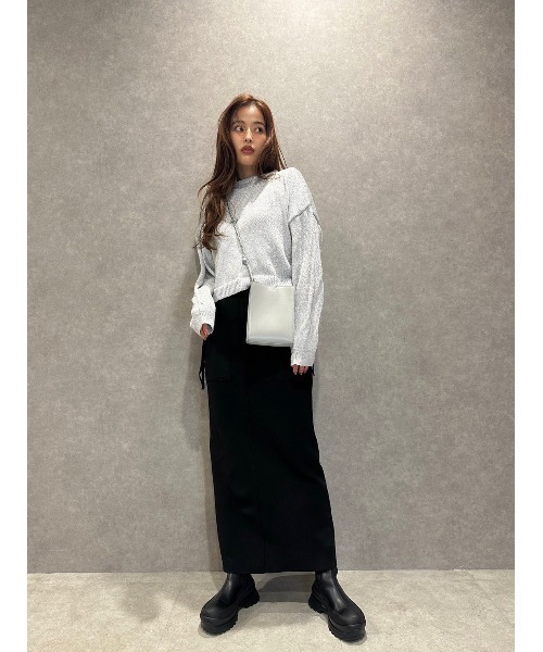 TRUNC（トランクエイティーエイト）の「Zip Pocket Knit Skirt