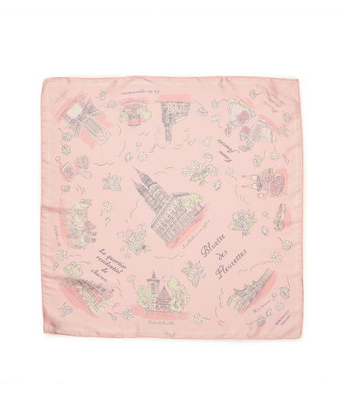 ROPE' PICNIC（ロペピクニック）の「シティースケープパターンスカーフ（バンダナ/スカーフ・レディース・ブルー系その他4/ラベンダー/ピンク・FREE）」の5枚目の写真