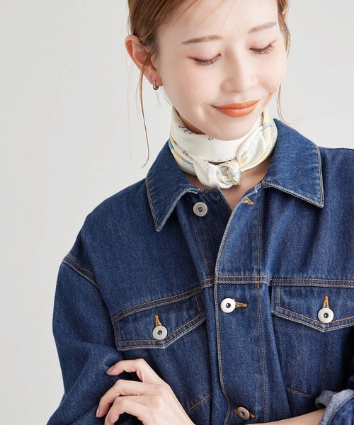 ROPE' PICNIC（ロペピクニック）の「シティースケープパターンスカーフ（バンダナ/スカーフ・レディース・ブルー系その他4/ラベンダー/ピンク・FREE）」の2枚目の写真