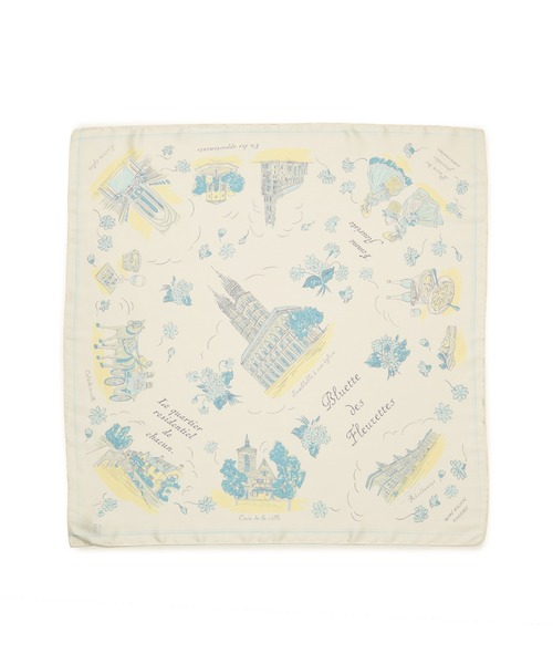 ROPE' PICNIC（ロペピクニック）の「シティースケープパターンスカーフ（バンダナ/スカーフ・レディース・ブルー系その他4/ラベンダー/ピンク・FREE）」の21枚目の写真