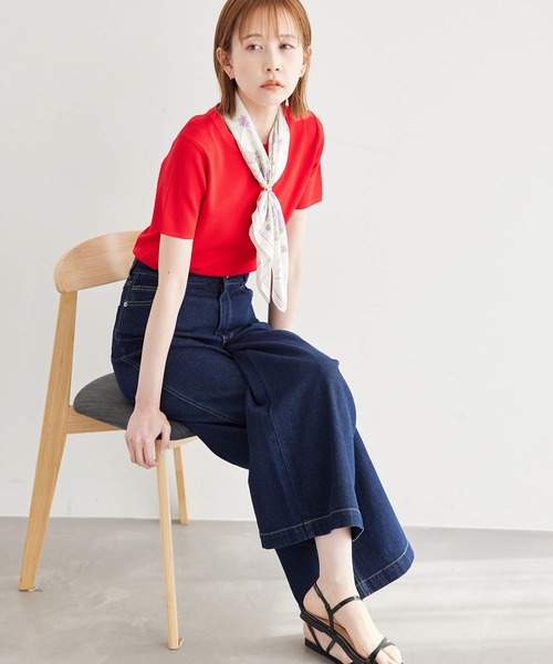 ROPE' PICNIC（ロペピクニック）の「シティースケープパターンスカーフ（バンダナ/スカーフ・レディース・ブルー系その他4/ラベンダー/ピンク・FREE）」の18枚目の写真