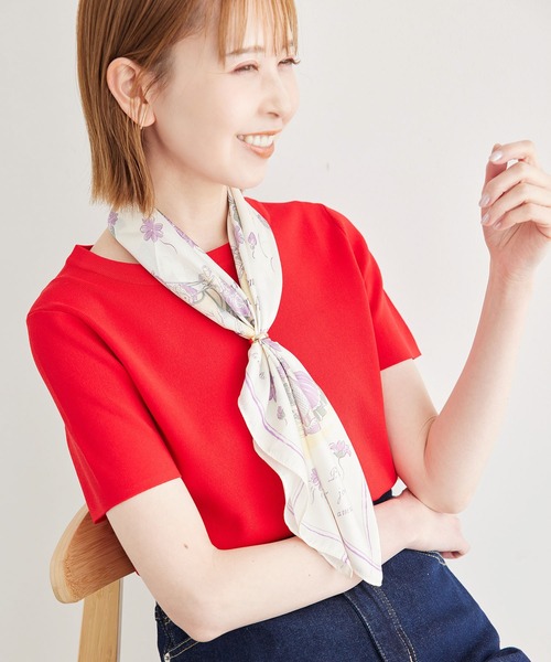 ROPE' PICNIC（ロペピクニック）の「シティースケープパターンスカーフ（バンダナ/スカーフ・レディース・ブルー系その他4/ラベンダー/ピンク・FREE）」の17枚目の写真