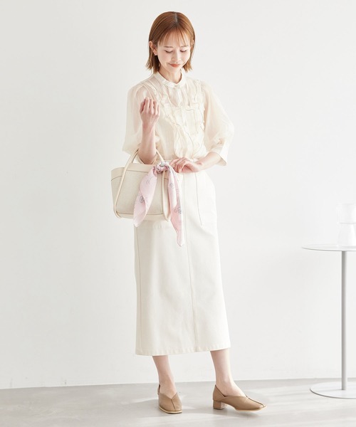 ROPE' PICNIC（ロペピクニック）の「シティースケープパターンスカーフ（バンダナ/スカーフ・レディース・ブルー系その他4/ラベンダー/ピンク・FREE）」の16枚目の写真