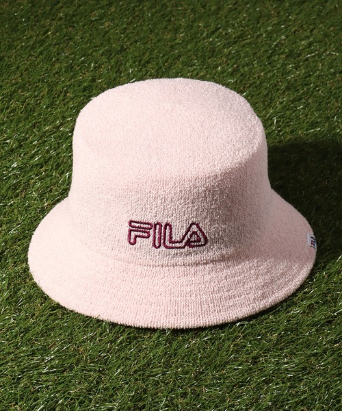 FILA（フィラ）の「【FILA/フィラ】ソフトサーモ ロゴバケットハット（ハット・メンズ・ホワイト/ライトブルー/ブラック/ネイビー/ライトピンク・FREE）」の5枚目の写真