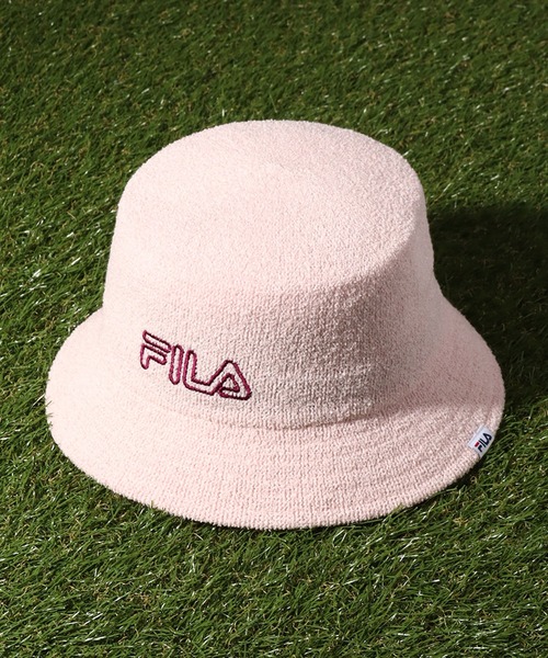 FILA（フィラ）の「【FILA/フィラ】ソフトサーモ ロゴバケットハット（ハット・メンズ・ホワイト/ライトブルー/ブラック/ネイビー/ライトピンク・FREE）」の13枚目の写真