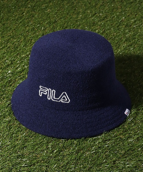 FILA（フィラ）の「【FILA/フィラ】ソフトサーモ ロゴバケットハット（ハット・メンズ・ホワイト/ライトブルー/ブラック/ネイビー/ライトピンク・FREE）」の19枚目の写真