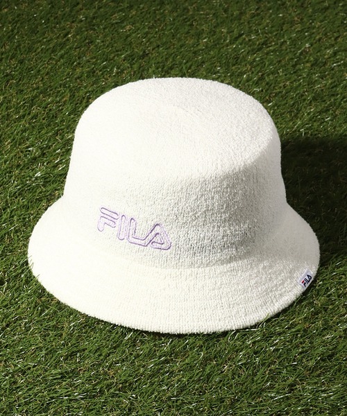 FILA（フィラ）の「【FILA/フィラ】ソフトサーモ ロゴバケットハット（ハット・メンズ・ホワイト/ライトブルー/ブラック/ネイビー/ライトピンク・FREE）」の17枚目の写真