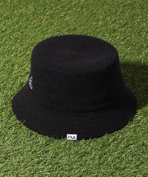 FILA（フィラ）の「【FILA/フィラ】ソフトサーモ ロゴバケットハット（ハット・メンズ・ホワイト/ライトブルー/ブラック/ネイビー/ライトピンク・FREE）」の14枚目の写真
