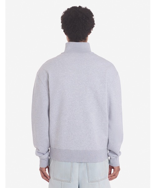 Maison Kitsune（メゾンキツネ）の「FOX HEAD PATCH COMFORT HALF ZIP SWEATSHIRT（スウェット・メンズ・ライトグレー/ブラック/スカイブルー系・XS/XL/L/M/S）」の7枚目の写真