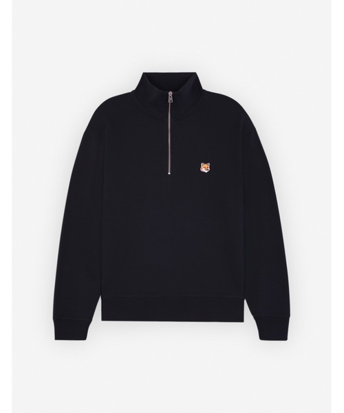 Maison Kitsune（メゾンキツネ）の「FOX HEAD PATCH COMFORT HALF ZIP SWEATSHIRT（スウェット・メンズ・ライトグレー/ブラック/スカイブルー系・XS/XL/L/M/S）」の13枚目の写真
