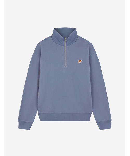 Maison Kitsune（メゾンキツネ）の「FOX HEAD PATCH COMFORT HALF ZIP SWEATSHIRT（スウェット・メンズ・ライトグレー/ブラック/スカイブルー系・XS/XL/L/M/S）」の20枚目の写真
