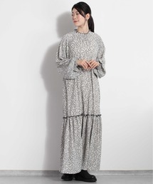 cepo | 花柄シャーリングワンピース(ワンピース)