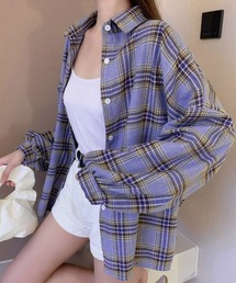 シャツ ブラウス チェック柄シャツ 長袖