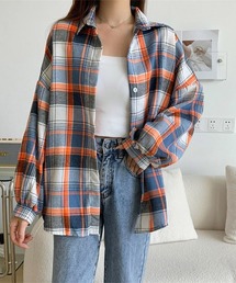 シャツ ブラウス チェック柄シャツ 長袖