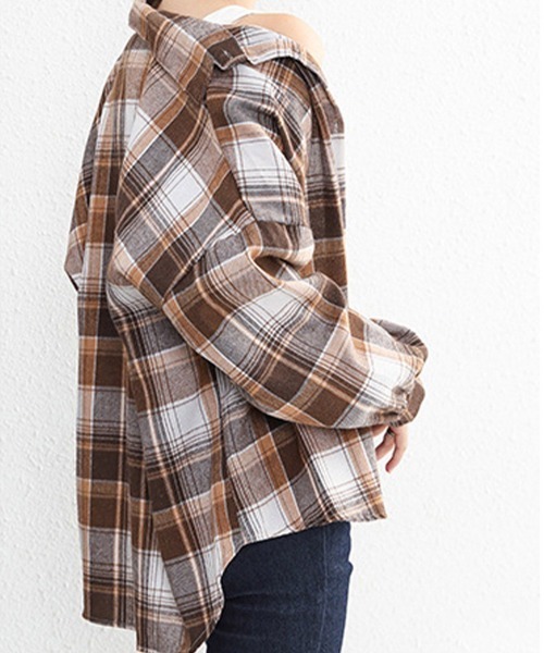 Miniministore(ミニミニストア)の「シャツ ブラウス チェック柄シャツ 長袖(シャツ/ブラウス・レディース・A/C/D/E/F/G/H/I/J/K/L/M/B/N/O・FREE)」の20枚目の写真