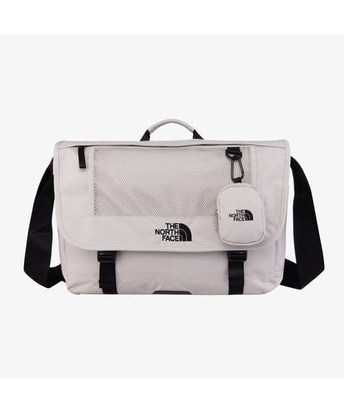 THE NORTH FACE(ザノースフェイス)の「国内未発売 THE NORTH FACE(ザ・ノースフェイス)/カラビナミニポーチ付 A4 対応 収納ポケット多数 ショルダーバッグ/SUPER MESSENGER BAG L(ショルダーバッグ・レディース・ブラック/ホワイト/チャコールグレー・FREE)」の2枚目の写真
