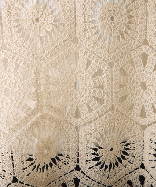 PUAL CE CIN(ピュアルセシン)の「かぎ針編み風微配色ベスト(ベスト・レディース・その他1・FREE)」の5枚目の写真