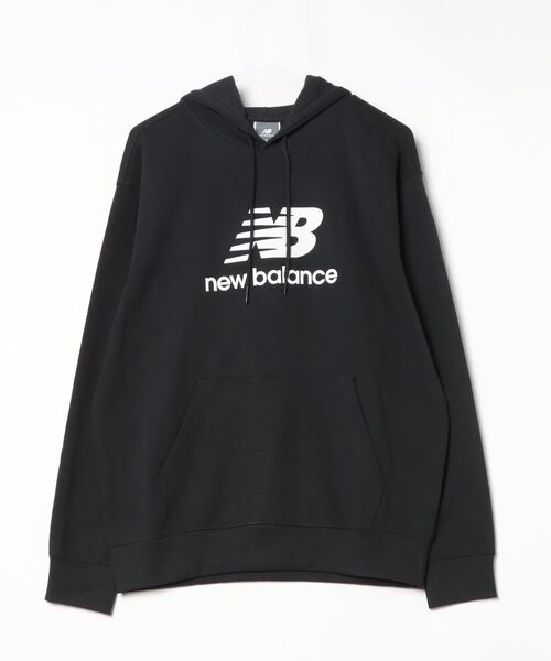 NEW BALANCE(ニューバランス)の「ニューバランス New Balance スウェットフーディ_Sport Essentials Stacked Logo(スウェット・メンズ・ライトグレー/ブラック・S/M/L/LL)」の2枚目の写真