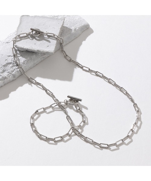 ABBEY MARKET（アビーマーケット）の「『2点セット』ネックレス、ブレスレット ペアセット 韓国製（ネックレス・レディース・シルバー系その他/シルバー系その他3/シルバー系その他2/シルバー系その他4/シルバー系その他6/シルバー系その他5/シルバー/ブラック・FREE）」の6枚目の写真