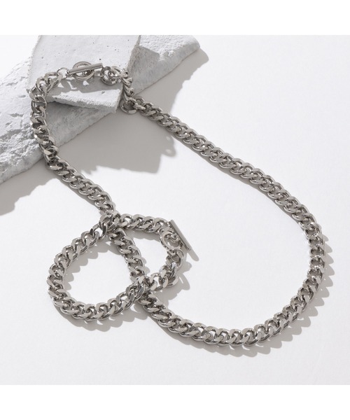 ABBEY MARKET（アビーマーケット）の「『2点セット』ネックレス、ブレスレット ペアセット 韓国製（ネックレス・レディース・シルバー系その他/シルバー系その他3/シルバー系その他2/シルバー系その他4/シルバー系その他6/シルバー系その他5/シルバー/ブラック・FREE）」の7枚目の写真