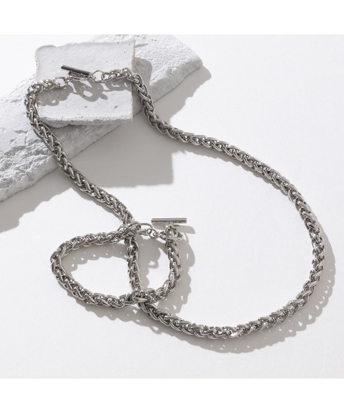 ABBEY MARKET（アビーマーケット）の「『2点セット』ネックレス、ブレスレット ペアセット 韓国製（ネックレス・レディース・シルバー系その他/シルバー系その他3/シルバー系その他2/シルバー系その他4/シルバー系その他6/シルバー系その他5/シルバー/ブラック・FREE）」の8枚目の写真