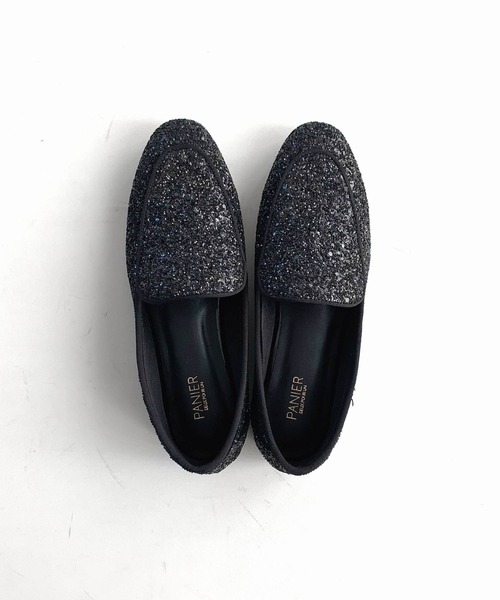 Q（キュー）の「マテリアルローファー（ローファー・レディース・ブラック/ライトグレー・38/36）」の8枚目の写真