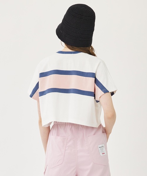 MILKFED.（ミルクフェド）の「PANELED S/S TOP（Tシャツ/カットソー・レディース・ライトブルー/ネイビー/ホワイト・ONE SIZE）」の10枚目の写真