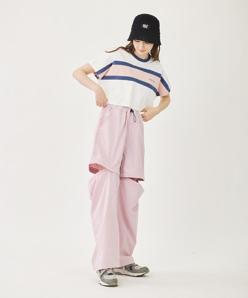 MILKFED.（ミルクフェド）の「PANELED S/S TOP（Tシャツ/カットソー・レディース・ライトブルー/ネイビー/ホワイト・ONE SIZE）」の12枚目の写真