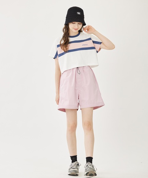 MILKFED.（ミルクフェド）の「PANELED S/S TOP（Tシャツ/カットソー・レディース・ライトブルー/ネイビー/ホワイト・ONE SIZE）」の13枚目の写真