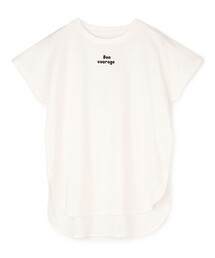 BEAUTY FORM ロゴ刺繍フレンチスリーブTシャツ