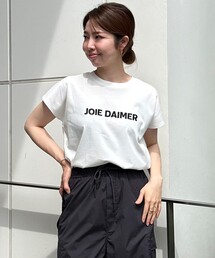 BEAUTY FORM ロゴ刺繍フレンチスリーブTシャツ