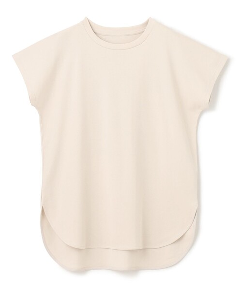 UNFILO（アンフィーロ）の「BEAUTY FORM ロゴ刺繍フレンチスリーブTシャツ（Tシャツ/カットソー・レディース・ホワイト系1/グレー系2/ホワイト系2/ダークブラウン系1/グレー系1/ベージュ系1/ブラック系1/ベージュ系2/ホワイト系3・LARGE/MEDIUM/SMALL）」の19枚目の写真