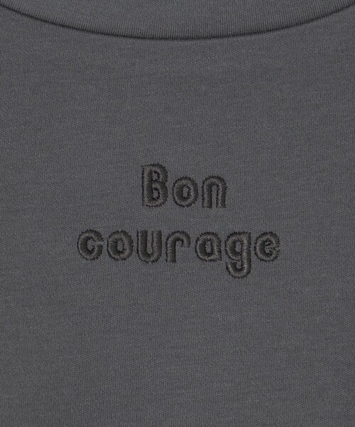 UNFILO（アンフィーロ）の「BEAUTY FORM ロゴ刺繍フレンチスリーブTシャツ（Tシャツ/カットソー・レディース・ホワイト系1/グレー系2/ホワイト系2/ダークブラウン系1/グレー系1/ベージュ系1/ブラック系1/ベージュ系2/ホワイト系3・LARGE/MEDIUM/SMALL）」の17枚目の写真