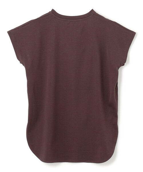 UNFILO（アンフィーロ）の「BEAUTY FORM ロゴ刺繍フレンチスリーブTシャツ（Tシャツ/カットソー・レディース・ホワイト系1/グレー系2/ホワイト系2/ダークブラウン系1/グレー系1/ベージュ系1/ブラック系1/ベージュ系2/ホワイト系3・LARGE/MEDIUM/SMALL）」の15枚目の写真