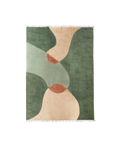 【a.depeche:アデペシュ】MANERE cotton rug grass / コットンラグ