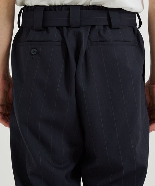 UJOH HOMME / ウジョーオム】1 Tuck Belt PNT/1タックベルトパンツ